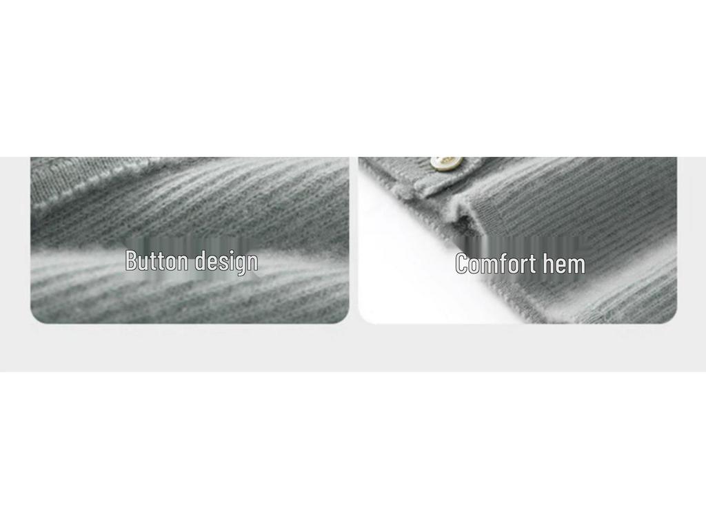 Women's 100% Pure Cashmere Round Neck Cardigan - 2024 Spring/Autumn Loose Knit Long Sleeve Thin Outerwear High-end