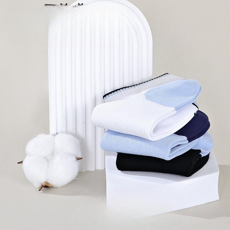 Summer Low-top Casual Socks, Men's Short Socks, Pure Cotton Breathable and Anti-friction, Summer All-cotton Deodorizing and Sweat-absorbing Socks
