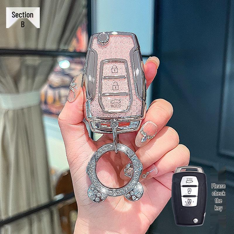 Ssangyong Korando Rexton Crystal Remote Key Protective Cover Set