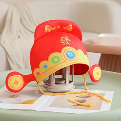 Year God of Wealth Hat Costume Accessory Performance Prop Headwear Headgear for Masquerade Ball