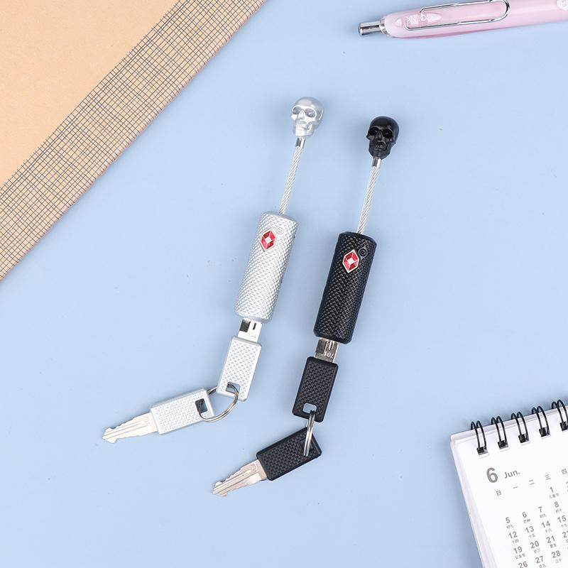 Celní zámek Overseas Lebka Kovový vozík Kufr na zavazadla Batoh Visací zámek s ocelovým lankem Zámek proti krádeži Zámek na zavazadla