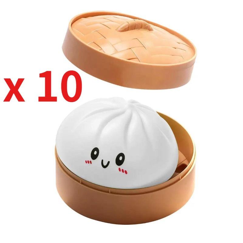 Colorful Dumpling Squishes Stress Balls Reusable Low Rebound Decompression Playthings Soft Dough Ball Distinctive Home Decor for Adults Kid