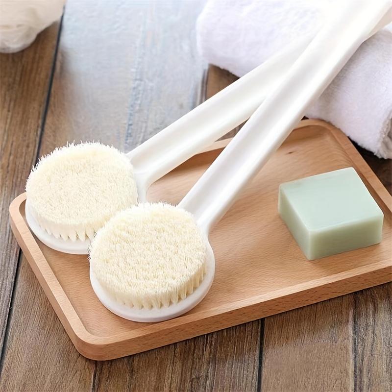 Shower Bath Brush with Long Handle Soft Bristle Scrubber for Body Scrubbing and Exfoliating
