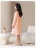 Fenteng [100% Xinjiang Cotton] Skin-Friendly Long-Sleeved Palace Style Nightgown