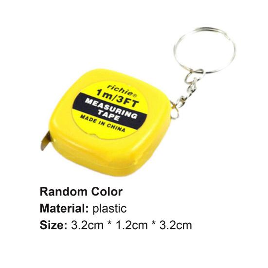 Schlüsselanhänger Mini Einfaches Einziehbares Lineal Design Zuglineal Kunststoff Schlüsselring für Innen
