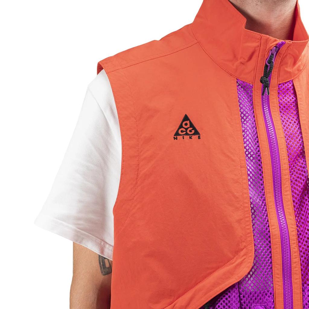 Nike Vests Men's Orange Red Stand Collar Moderate Urban Techwear BQ3619-634