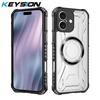 KEYSION Transparent Magnetic Case for iPhone 17 Pro Max Soft Silicone+PC Heavy Duty Shockproof Phone Cover for iPhone 17 17 Air