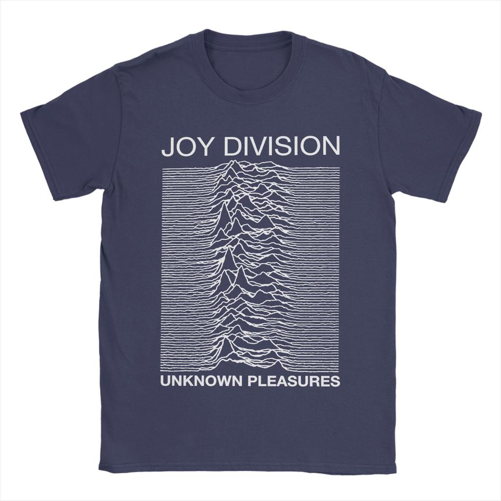 Meeste Joy Division Unknown Pleasures T-särk 100% puuvillast riided Uudne lühikeste varrukatega ümmarguse kaelusega T-särgid Graafilise trükiga T-särgid