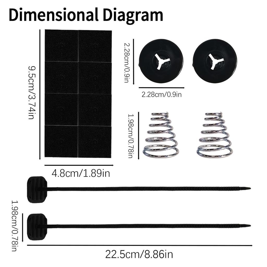 Zqkimzi Zestaw montażowy wentylatora, Zestaw montażowy wentylatora chłodnicy - Elektryczny zestaw montażowy wentylatora chłodnicy