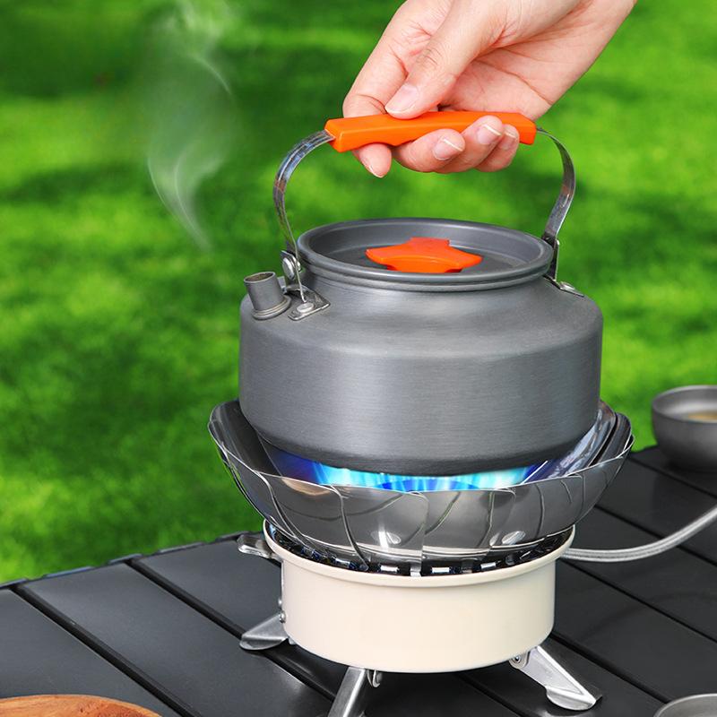 Card Stove Outdoor Stove Folding Card Magnetic Gas Stove Outdoor Camping Cookware Lotus Stove Head