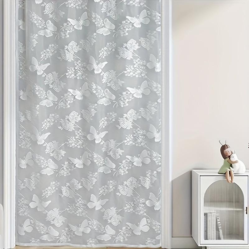 French Butterfly Curtains, High-Grade Lace Door Curtains, Bedroom Toilets, Partition Blocking Curtains, Non-Punching Polyester Installation