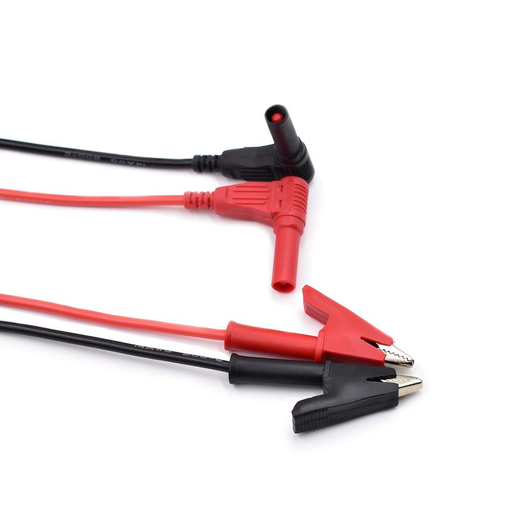 Alligator Clips To Banana Plug Test Cable Lead Connector Dual Probe Crocodile Clip Electrical Test Lead for Multimeter Testing