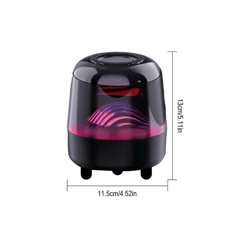 LED Multicolor Ambient Speaker with TWS Pairing – Portable Bluetooth Sound System with TF Card Slot for Christmas Decor