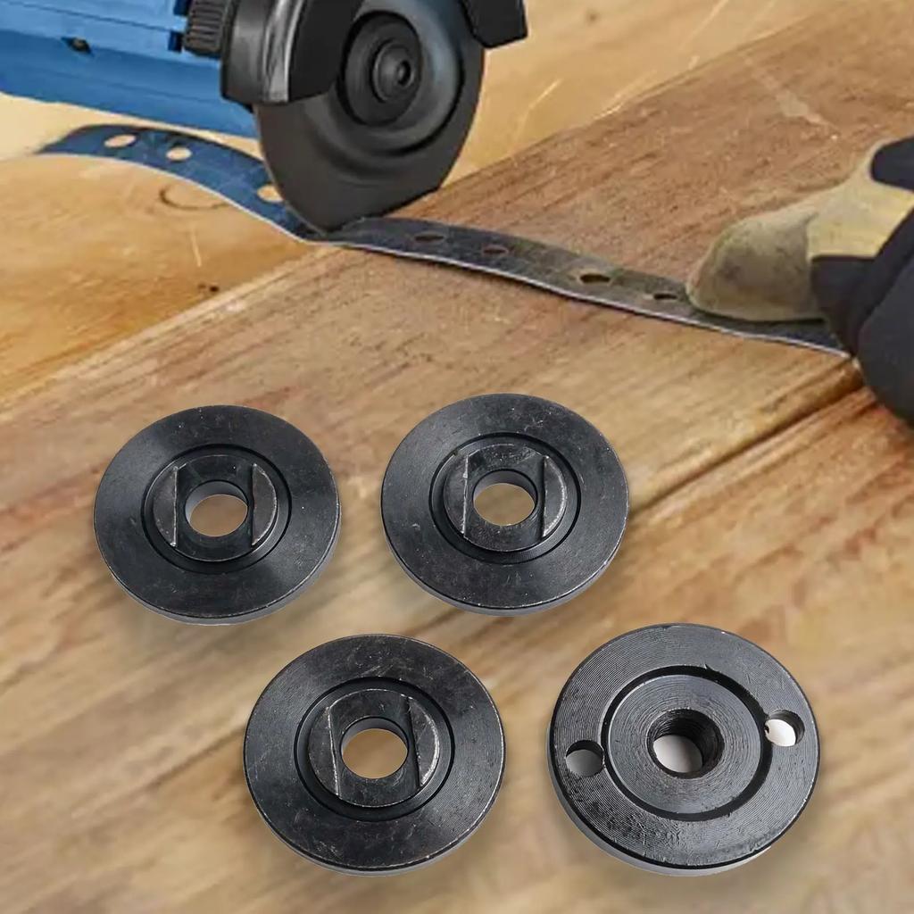 4pcs Inner Outer Flange Nut Set for Angle Grinders Fits Circular Saw Blades with 20 22 22 2mm Inner Diameter and 12mm Groove