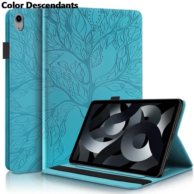 Tablet Coque for IPad A16 Case Emboss Tree Flip Wallet Stand Cover for Funda IPad 11 11th Generation 2025 Case Capa