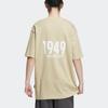 Adidas Verbiage Graphic Print Casual Loose Short Sleeve T-Shirt Men Tops Savanna-Brown IP3924
