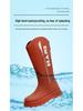 Korean Style Women's High Tube Waterproof Rain Boots - Non-Slip, Warm, Velvet-Lined Rubber Shoes for Outdoors