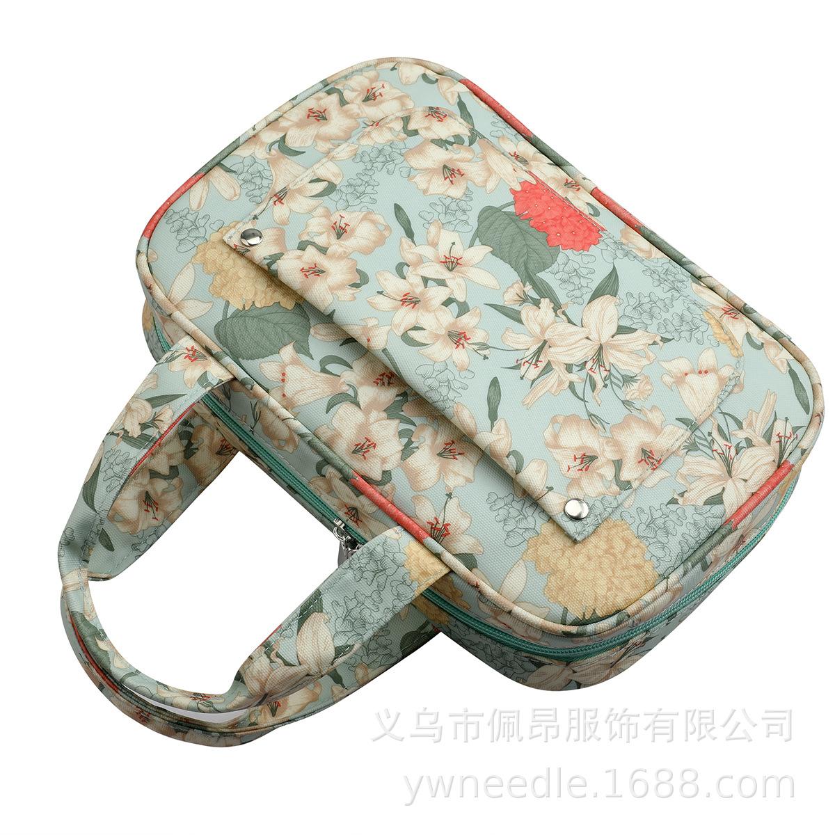 

2022 Инструменты для вязания Сумка для хранения пряжи Сумка Зеленая лилия Сумка для вязания крючком Сумка для хранения из ткани Оксфорд зелёный