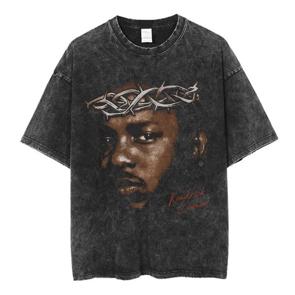 Washed Vintage Rapper Kendrick Lamar SZA Grand National Tour Tshirt They Not Like Us T Shirt Men Hip Hop Fashion Tshirt