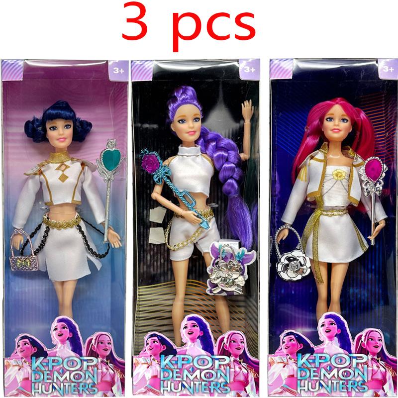 YENİ Bebek Oyuncakları Kpop İblis Avcıları Aksiyon Figürü Oyuncak Rumi Mira Zoey Güzel Prenses Bebek Kız Bebekleri Plastik Kendin Yap Oyuncak Kızlar için