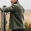 Herren Karo Lässiger Blazer Mantel Frühling Herbst Mode Winddichte Anzugjacke Langarm Oberbekleidung