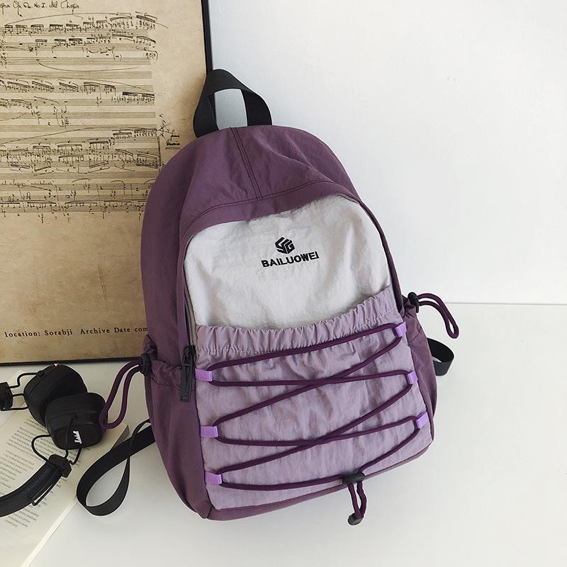 Schoolbag Simple Backpack 1011 New Female College Student School Bag Outdoor Sports Backpack Hiking Bag Short Travel Bag