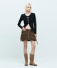 Mea Dyeing Printed Mini Skirt [Brown]