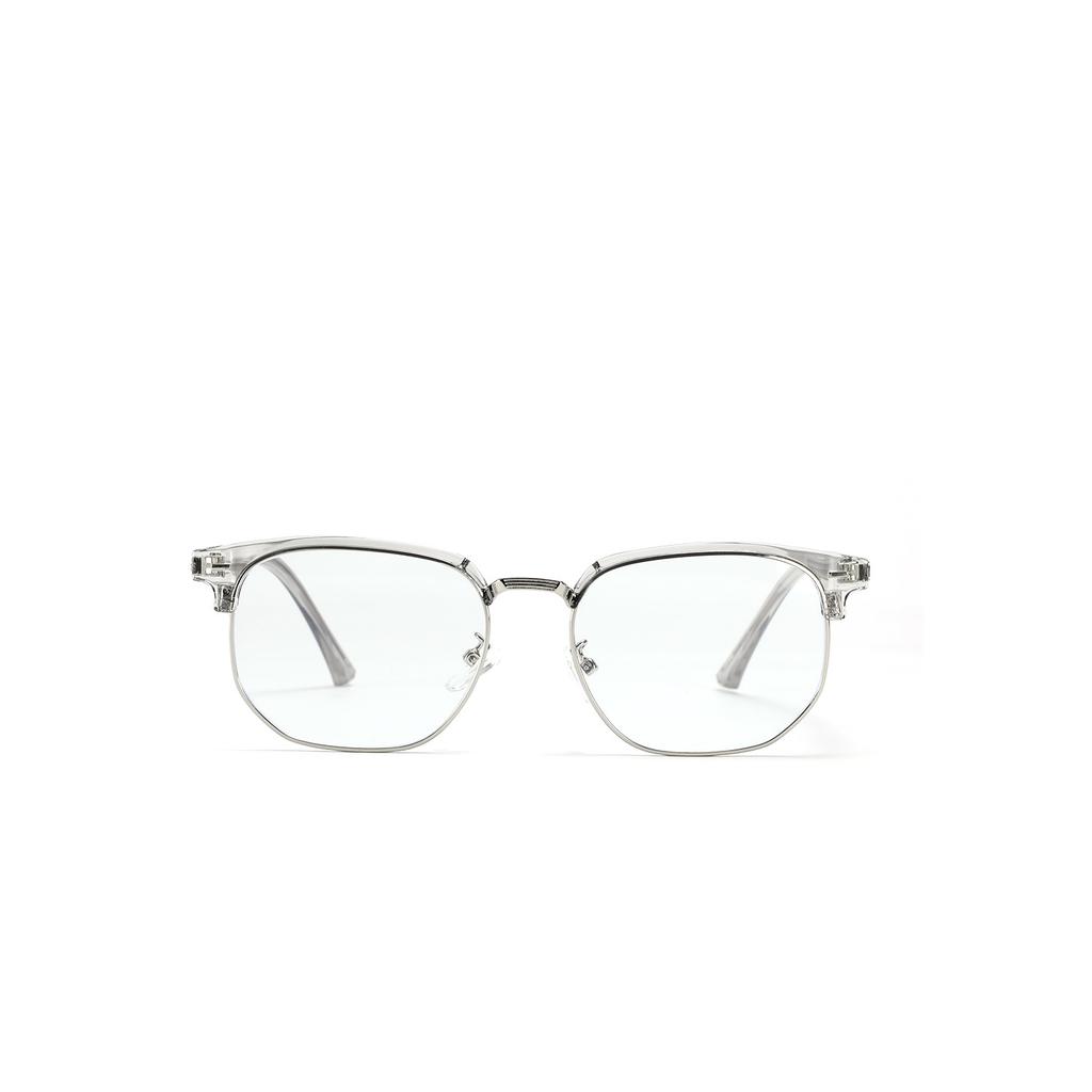 Glasses Semi-Metal Round Small Fresh Plain Glasses Female Flat Glasses Male