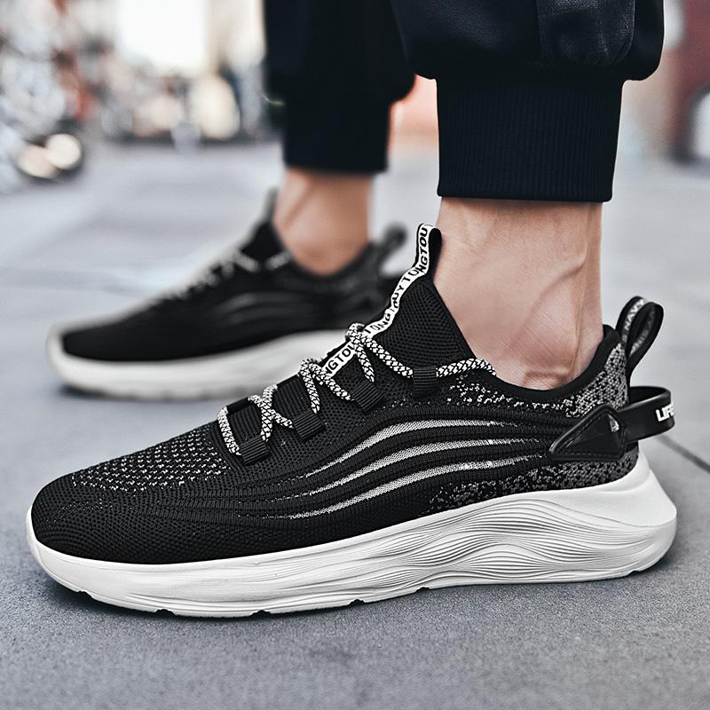 Newest Men Casual Shoes Breathable Outdoor Walking Shoes Lightweight Sneakers For Men White Athletic Shoes Tennis Zapatillas Hombre