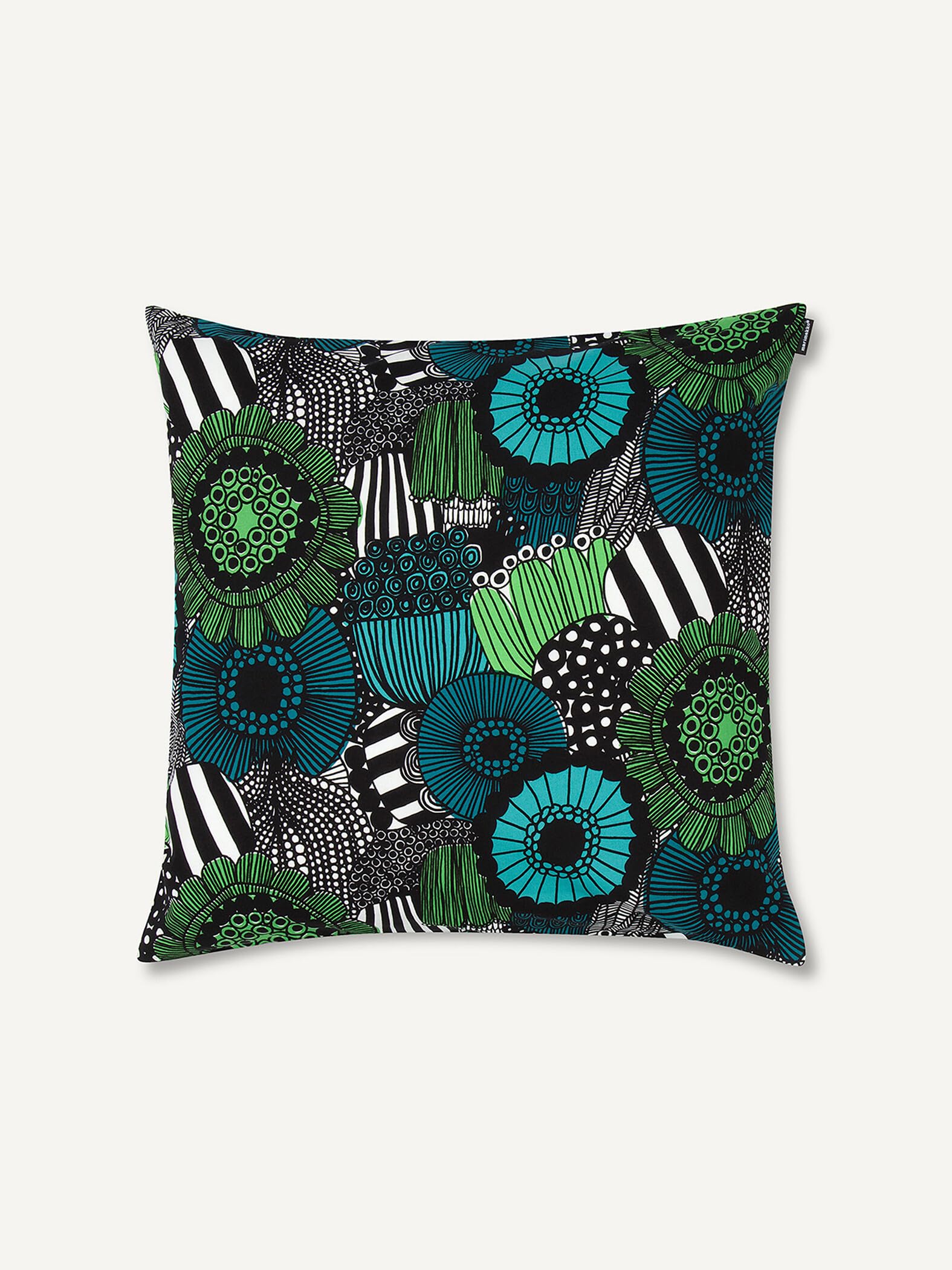 Наволочка для подушки Marimekko Pieni Siirtolapuutarha 50x50см Женская 52_1_52179468371 БелыйЗеленый 9600₽