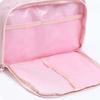 Cotton Solid Color Cosmetic Bag Kawaii Make Up Pouch Bag Soft Portable Toiletry Bag  Storage