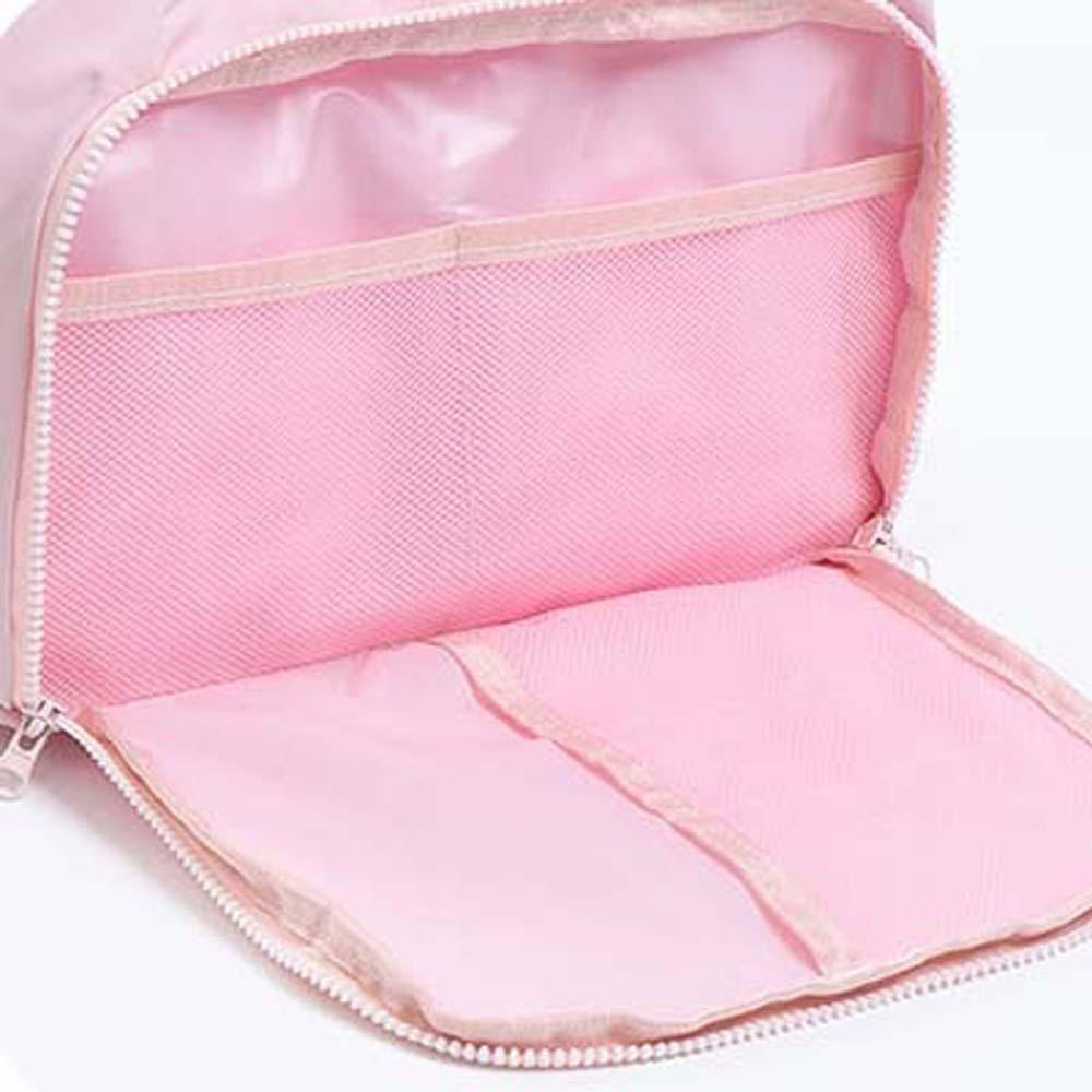 Cotton Solid Color Cosmetic Bag Kawaii Make Up Pouch Bag Soft Portable Toiletry Bag  Storage