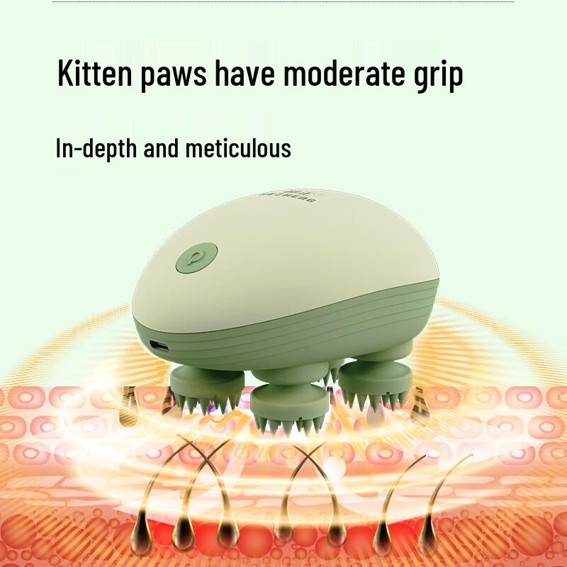 Cat Paw Scalp Massager CN plug (adapter included)