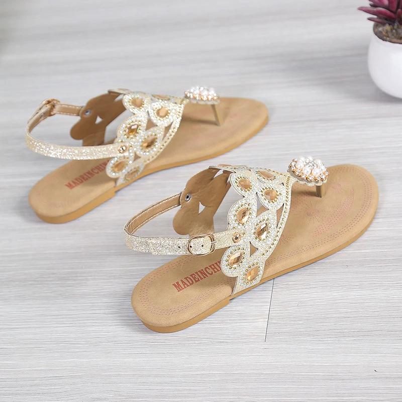 Fashion Casual Flat with Flip Flops Woman Shoes 2025 Summer Women Slippers Design Open-toe Flat Women's Beach Sandals/Slippers Outdoor