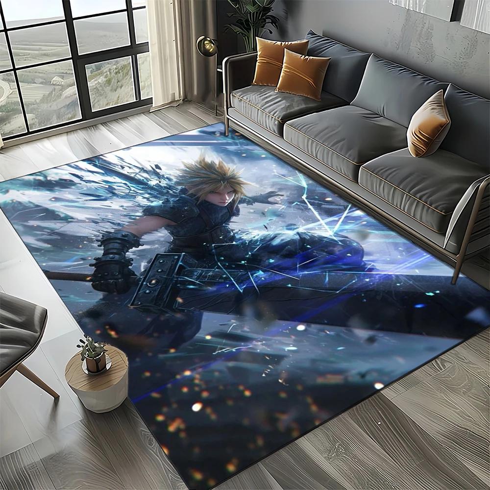 2025 New Style Cloud Tifa Aerith Final Fantasy Games Carpet Rug for Home Living Room Bedroom Sofa Doormat Non-slip Floor Mat