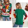 BITCED Casual Christmas Snowman Pullover Autumn/Winter Cartoon Alpaca Christmas Knitwear
