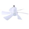 E27 Thread Ceiling Fan 85V-265V Chandelier Fan with Light Color and Wind Speed Adjustment E27 Thread LED Fan for Indoor