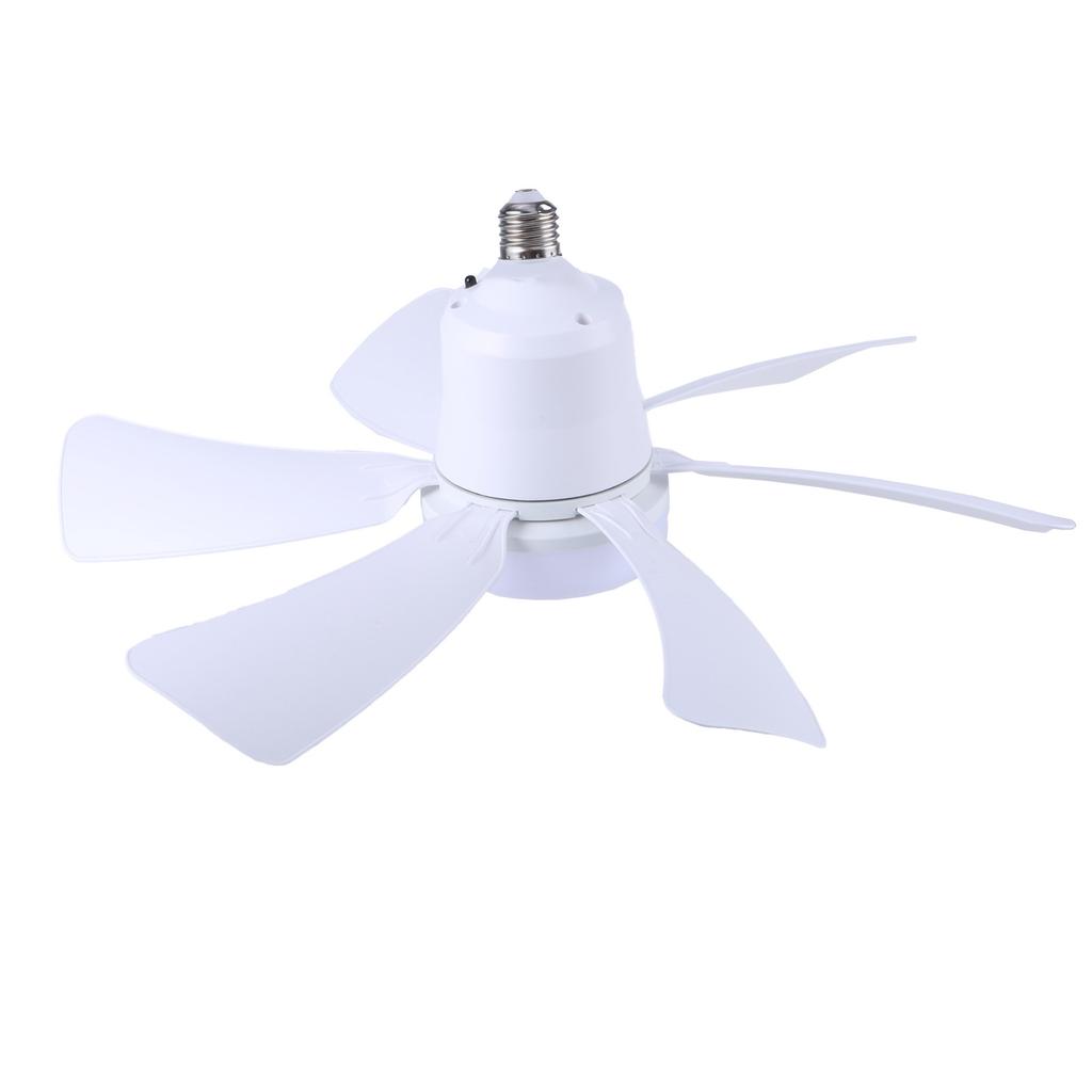 E27 Thread Ceiling Fan 85V-265V Chandelier Fan with Light Color and Wind Speed Adjustment E27 Thread LED Fan for Indoor
