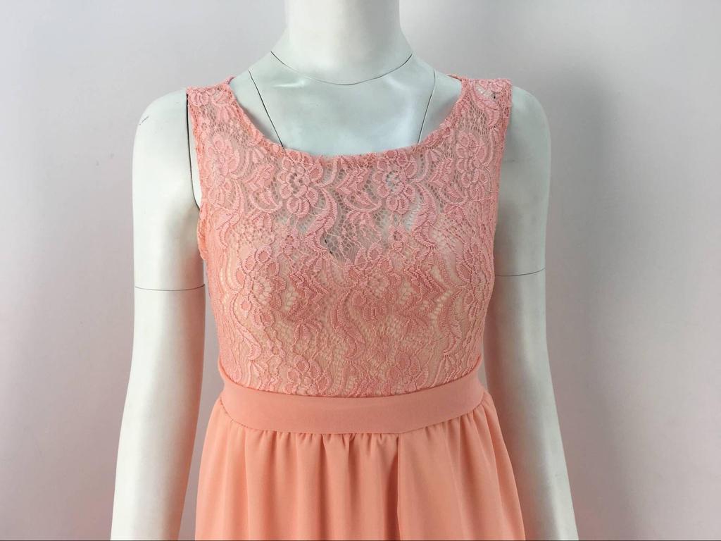 European & American Long Sleeve Lace Stitching Sexy Loose Trailing Sleeveless Maternity Dress