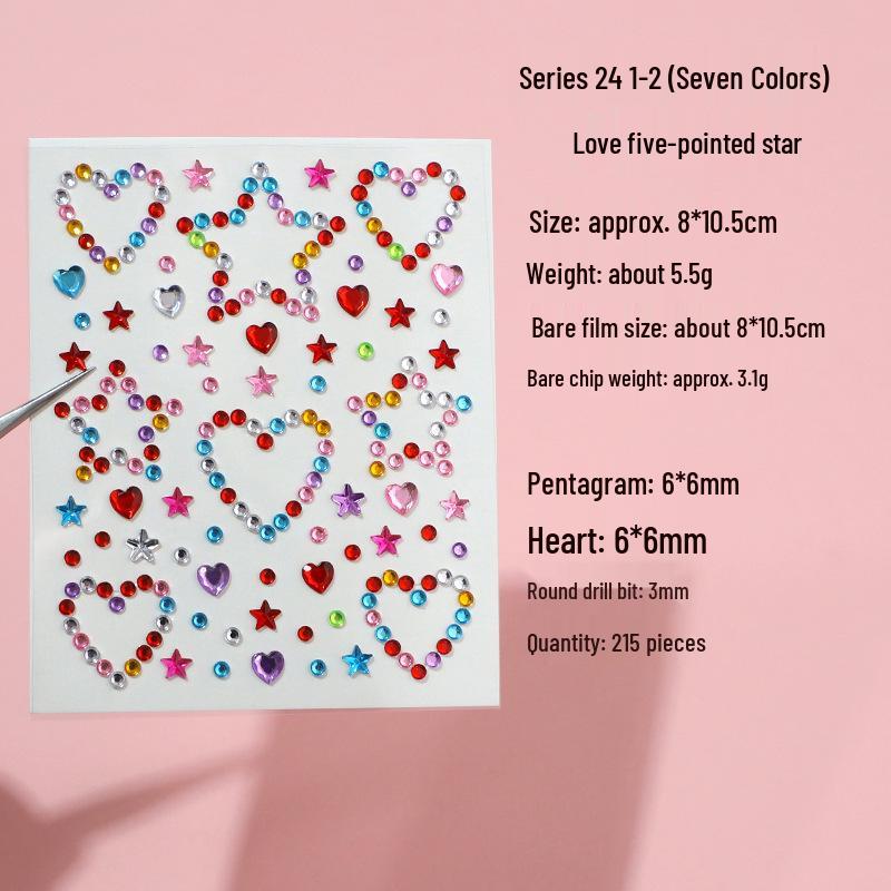 

Children s Diamond Face & Eye Stickers for Stage Makeup & Nail Art