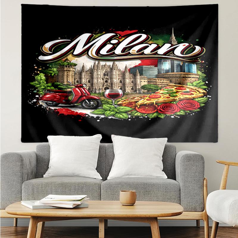 1PC Portugal: Landscapes Culture And Cuisine Tapestry, Unique Design Tapestry, Suitable for Bedroom,Livingroom, Playroom,Heartwarming Holiday Gifts