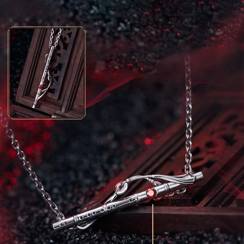 Fashion Classic Minimalist Anime Periphery Necklace Pendant Ornament Cross Flute Choker Pendant Necklace For Women Fine Jewelry