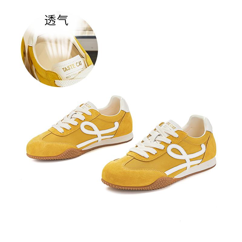 Leather Forrest Gump shoes women's 2025 autumn new platform women's sports shoes casual versatile ballet training shoes women