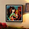 DIY Diamond Painting Round Diamond Mulan and The Fox Full Diamond Mosaic Home Decoration Painting Cross Stitch Kit
