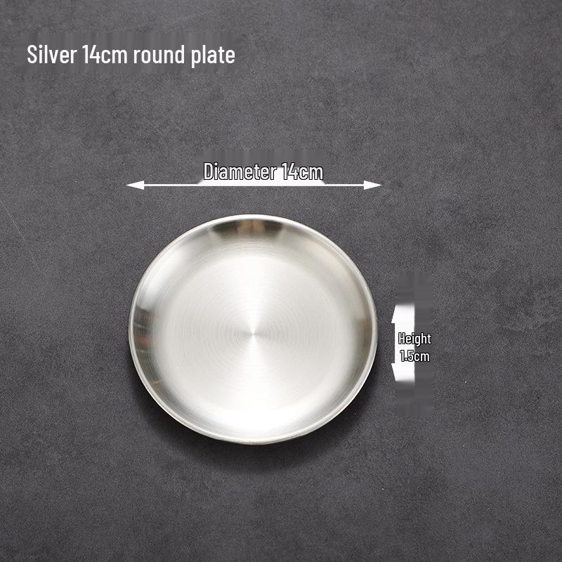 Korean Stainless Steel BBQ Tableware Set: Gold Chopsticks, Spoon, Cup, Dipping Dish, Bone Dish