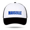 Frankreich Marseille Stadt Baseballkappe Unisex Damen Sommer Netz Truckerhut Lässig Streetwear Sonnenschutz Snapback Gorras Strandkappen