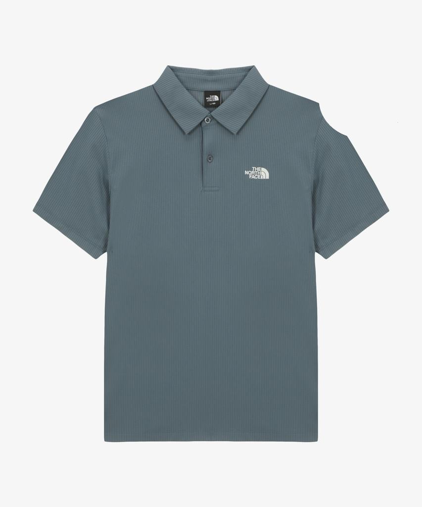 Noseupeiseu Nt7Ps01C Men'S Swing Short Sleeve Polo Smoke Blue