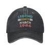 Unisex Women Vintage 1986 Birthday Year 40 years old  Print Hat Classic Distressed Washed  Baseball Cap Adjustable