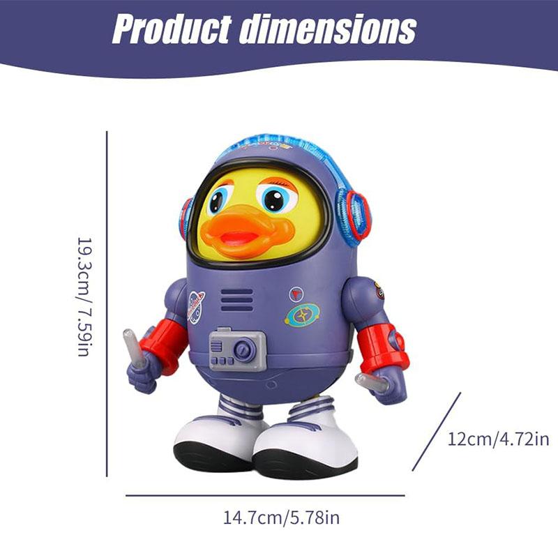 Baby Duck Toy Musical Interactive Toy Space Elements for Infants Babies Kids Gifts Electric with Lights and Sounds Dancing Robo