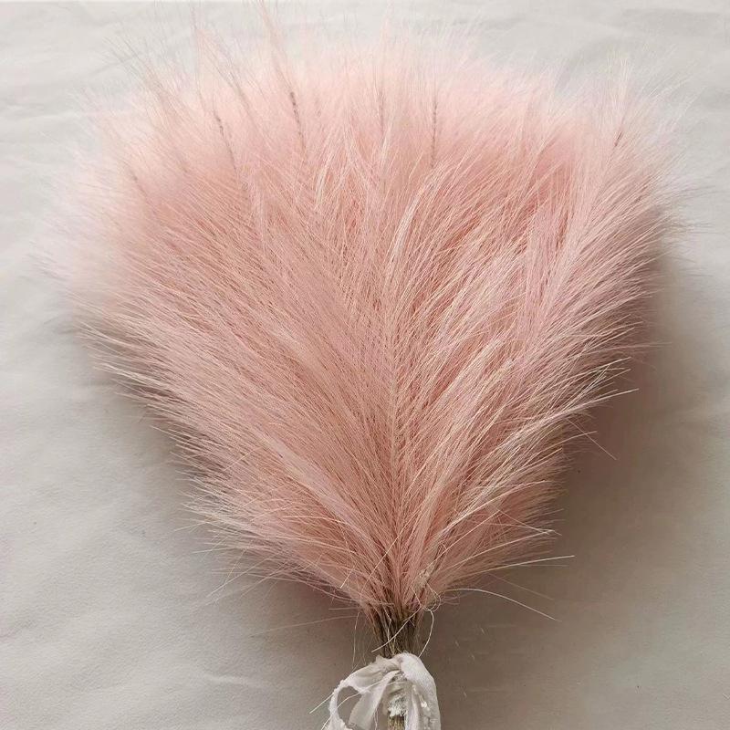 10Pcs Faux Pampas Grass Artificial Flowers Boho Decoration Wedding Bouquet Party Home Room Decor Fake Plant Fluffy Reed Flower